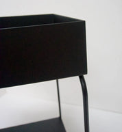 Saffron Inc Metal Planter Square | Black