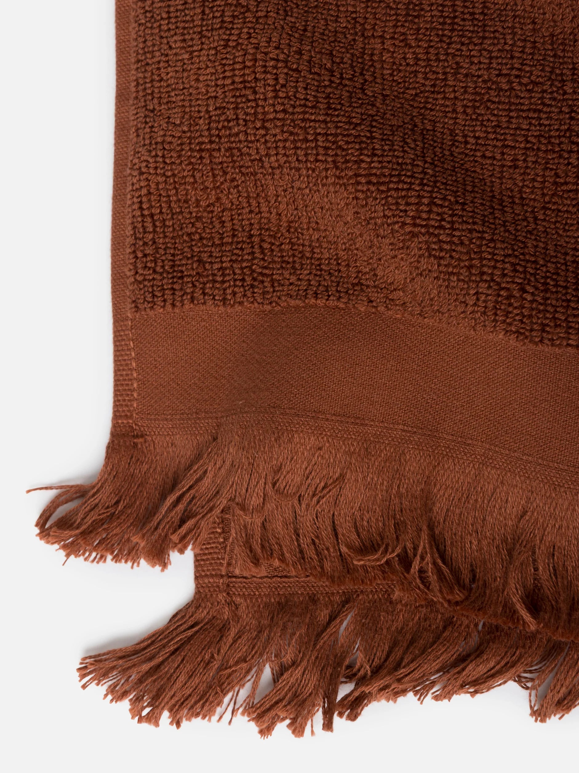 Citta Ribbed Hand Towel | Paprika