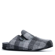 Dr Feet Heath Mens Slipper | Grey Tartan