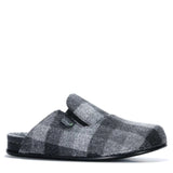 Dr Feet Heath Mens Slipper | Grey Tartan