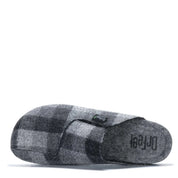 Dr Feet Heath Mens Slipper | Grey Tartan