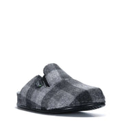 Dr Feet Heath Mens Slipper | Grey Tartan