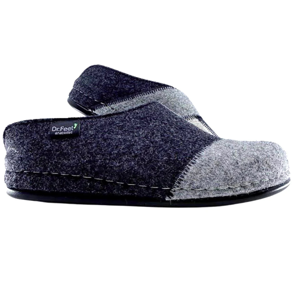 Dr Feet Hilda Slipper | Grey Mix