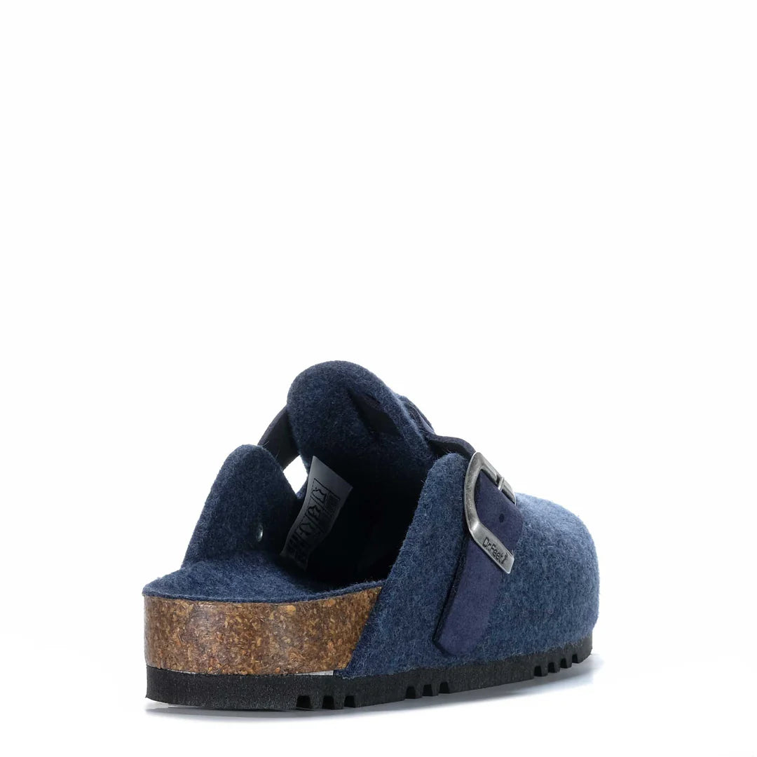 Dr Feet Mens Hoof Slippers | Navy