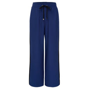 Moke Indiana Wide Leg Pant | Heritage Blue With Black Stripe
