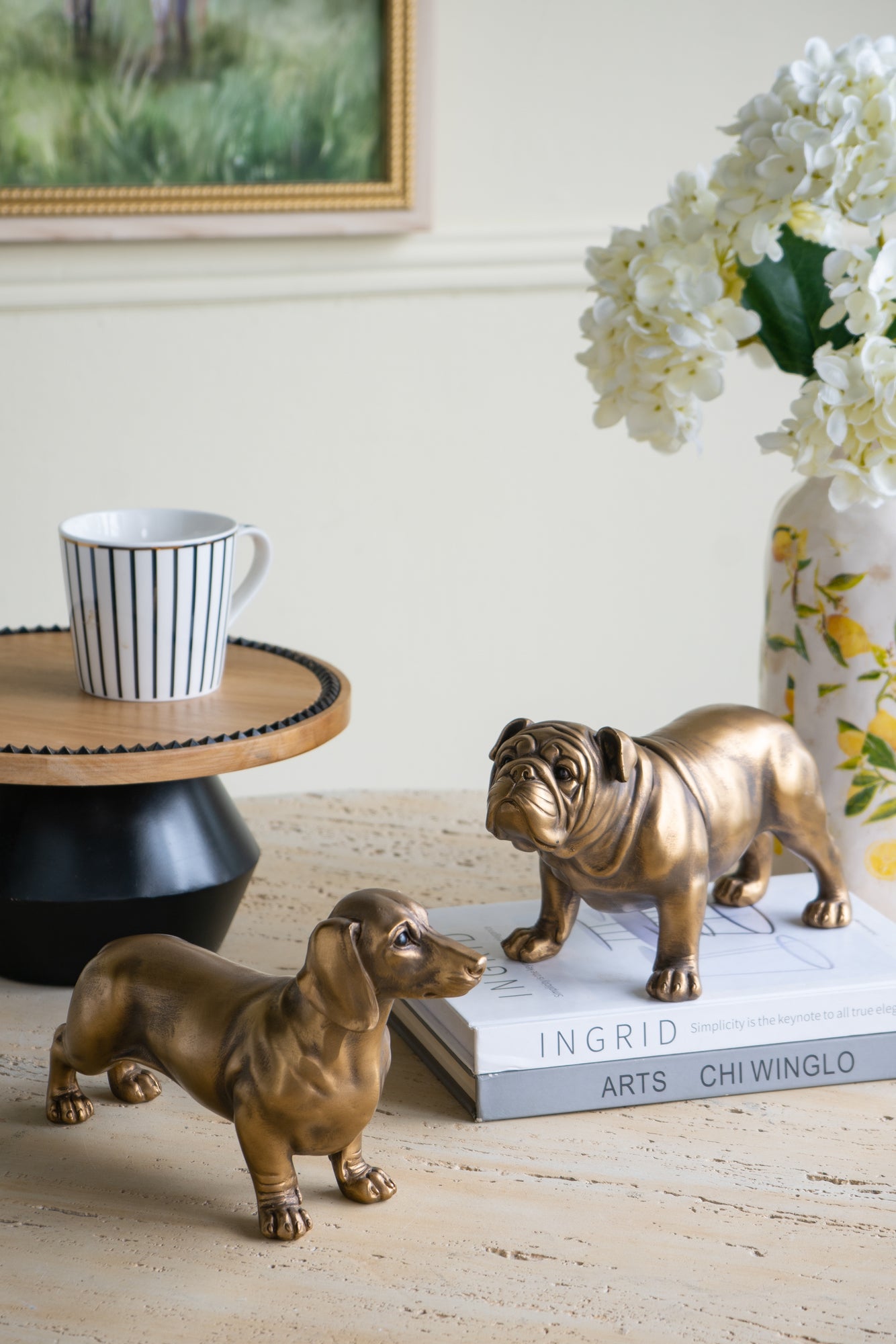 Le Monde Dachshund Ornament | Gold