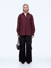 Ena Pelly Gigi Everyday Check Shirt | Burgundy Check