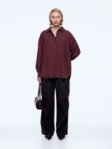 Ena Pelly Gigi Everyday Check Shirt | Burgundy Check
