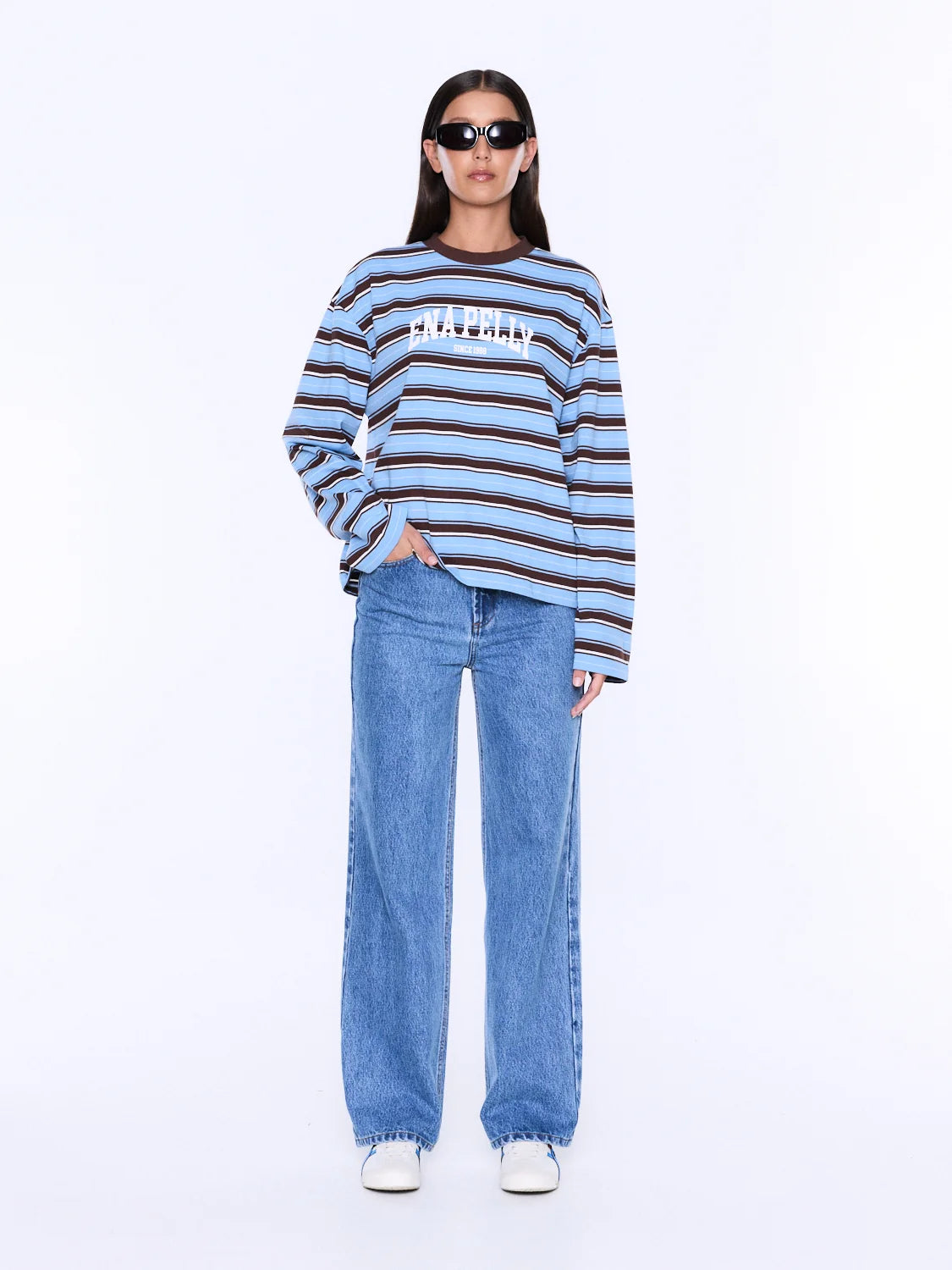 Ena Pelly Maria Boxy Long Sleeve Tee | Monroe