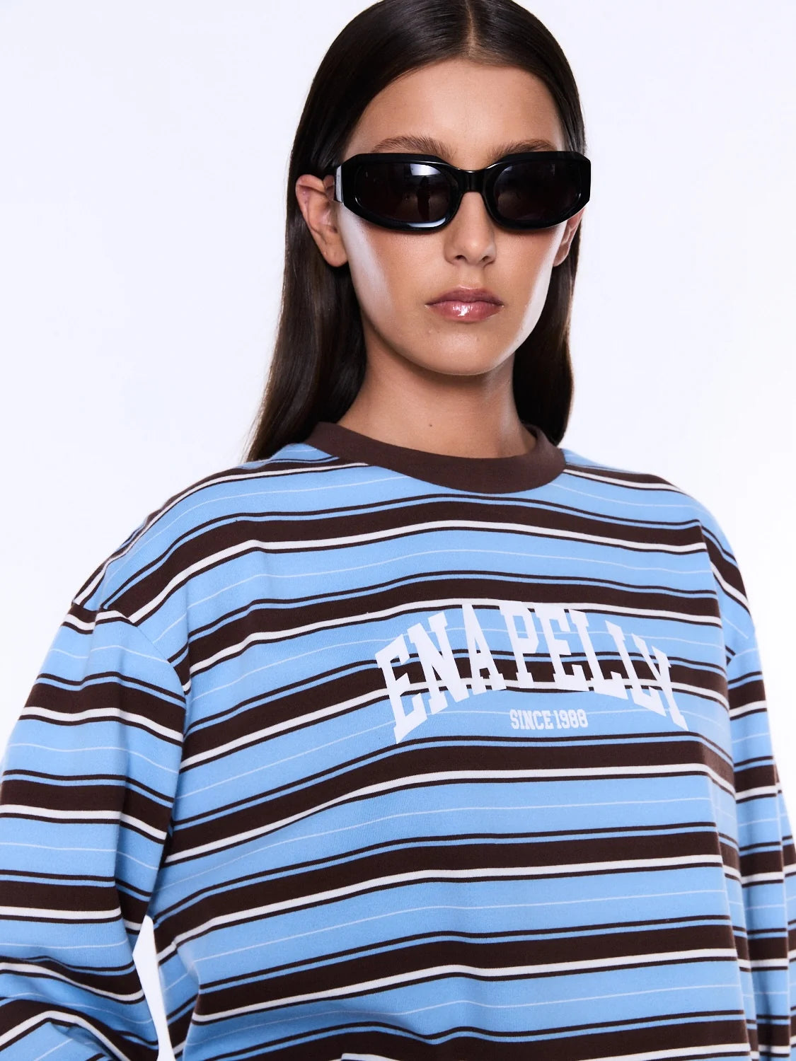 Ena Pelly Maria Boxy Long Sleeve Tee | Monroe