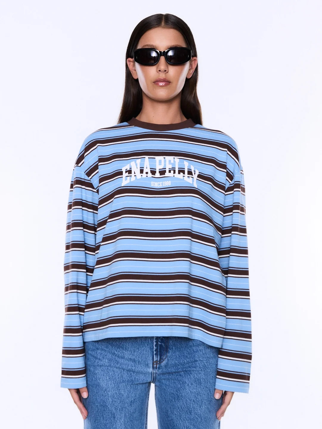 Ena Pelly Maria Boxy Long Sleeve Tee | Monroe