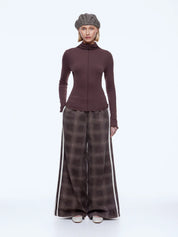 Ena Pelly Chevvah Long Sleeve Top | Chocolate