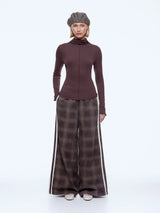 Ena Pelly Chevvah Long Sleeve Top | Chocolate