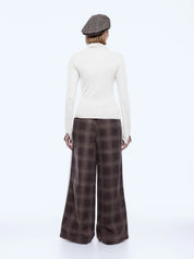Ena Pelly Chevvah Long Sleeve Top | Vintage White