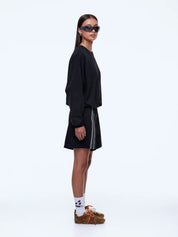 Ena Pelly Georgie Relaxed Long Sleeve Sweater | Black