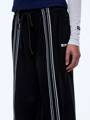 Ena Pelly Charlie Relaxed Stripe Pant | Black
