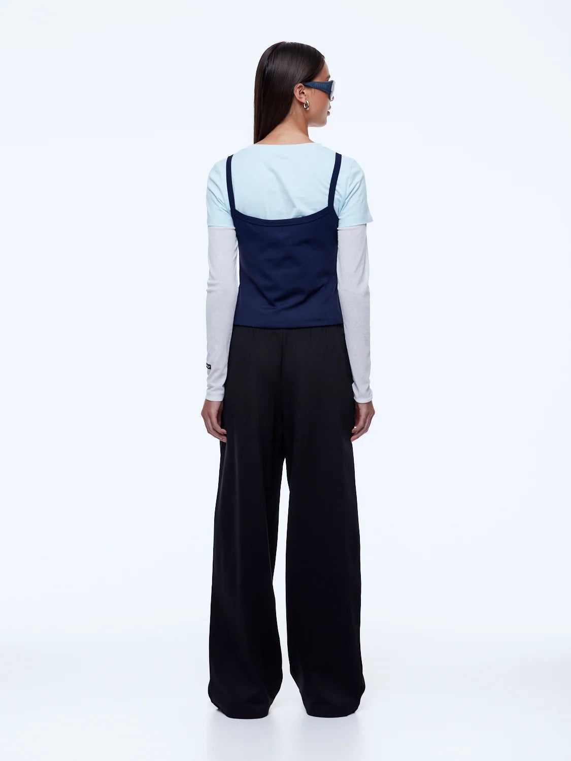 Ena Pelly Charlie Relaxed Stripe Pant | Black