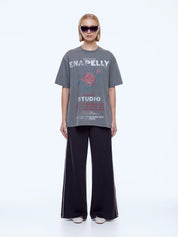 Ena Pelly Sophie Relaxed Tee | Washed Grey