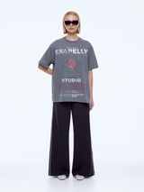 Ena Pelly Sophie Relaxed Tee | Washed Grey
