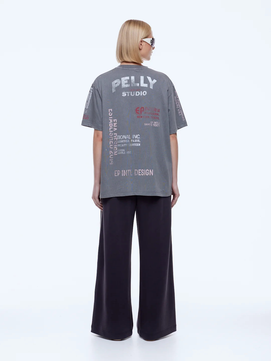 Ena Pelly Sophie Relaxed Tee | Washed Grey