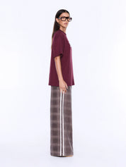 Ena Pelly Ivy Relaxed Tee | Burgundy
