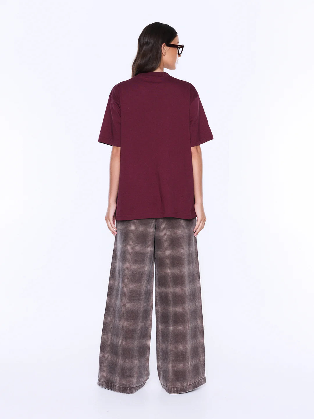 Ena Pelly Ivy Relaxed Tee | Burgundy