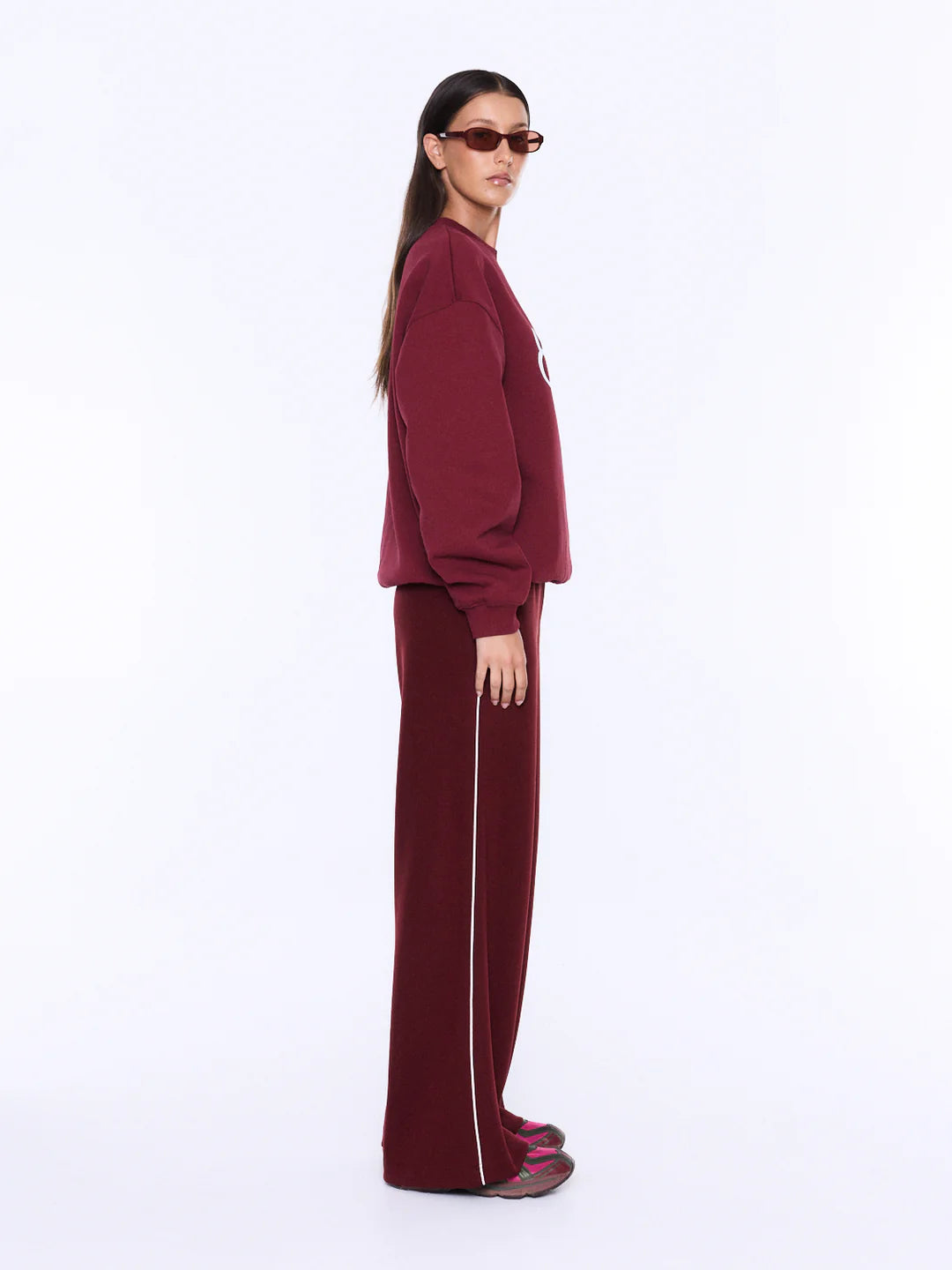 Ena Pelly Mila Oversized Sweater | Burgundy Ena Pelly