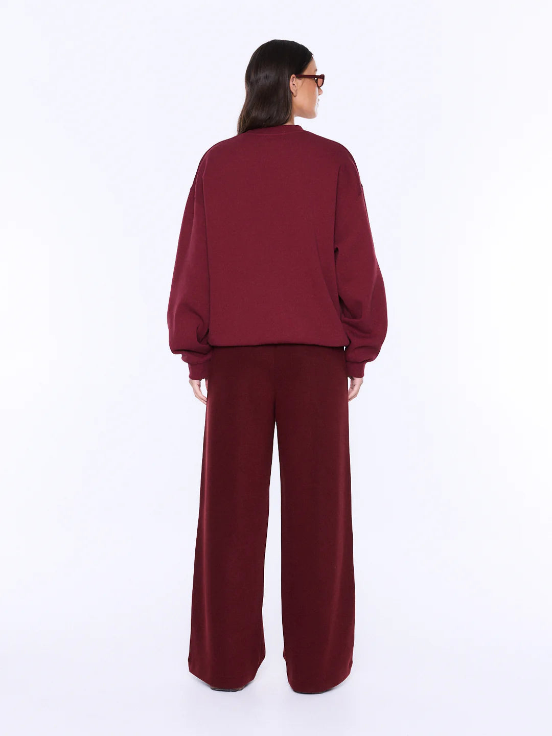 Ena Pelly Mila Oversized Sweater | Burgundy Ena Pelly