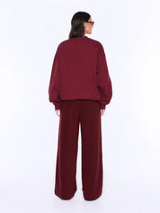 Ena Pelly Mila Oversized Sweater | Burgundy Ena Pelly