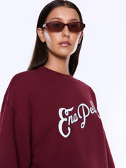 Ena Pelly Mila Oversized Sweater | Burgundy Ena Pelly