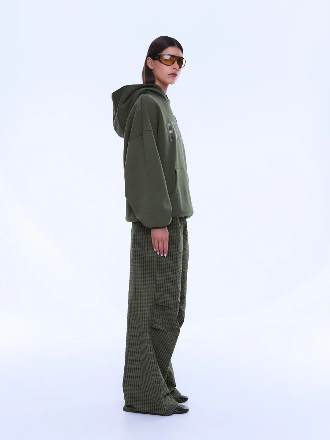 Ena Pelly Cassie Oversized Hoodie | Olive Pelly