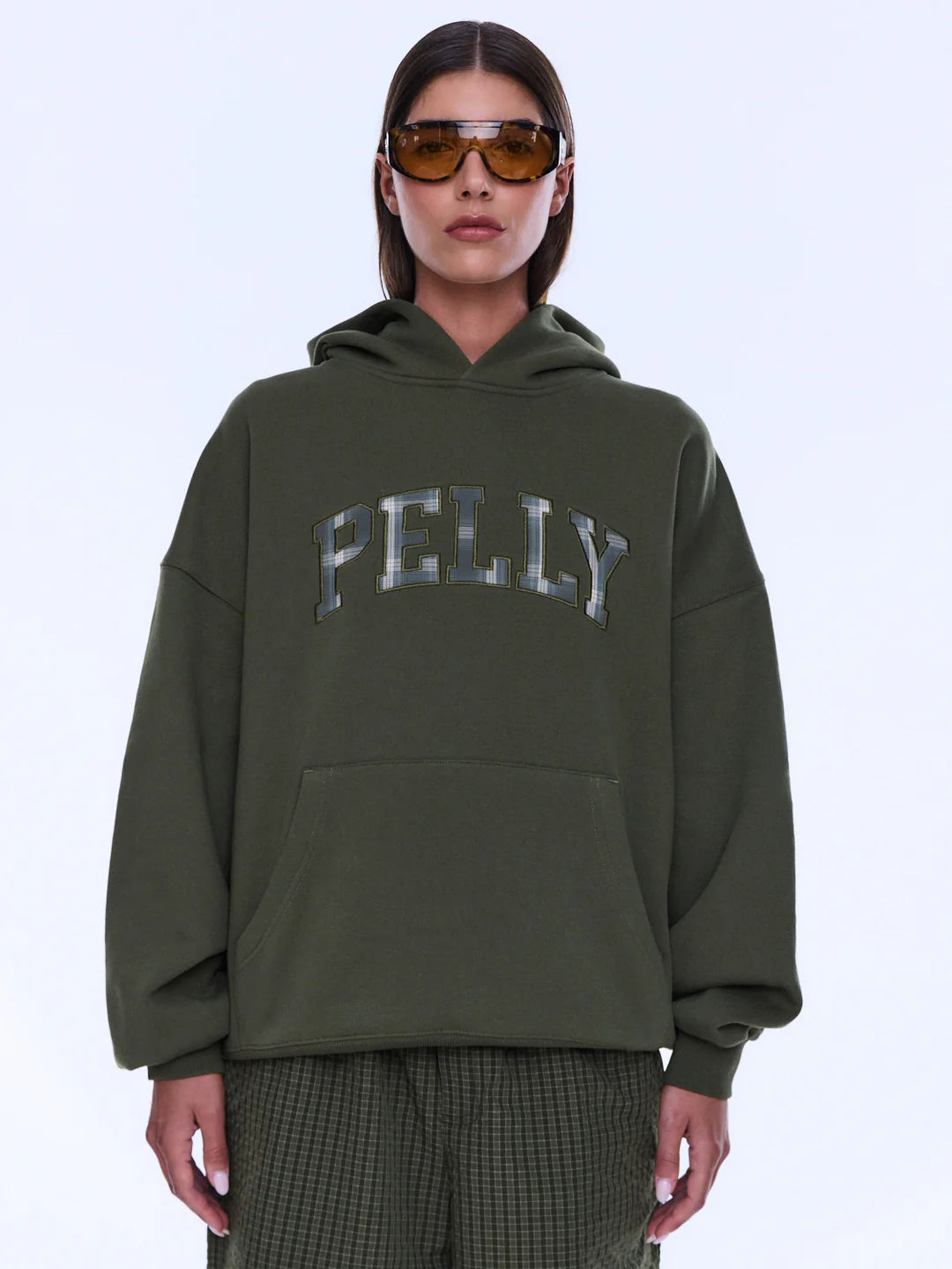 Ena Pelly Cassie Oversized Hoodie | Olive Pelly