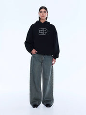 Ena Pelly Cassie Oversized Hoodie | Black