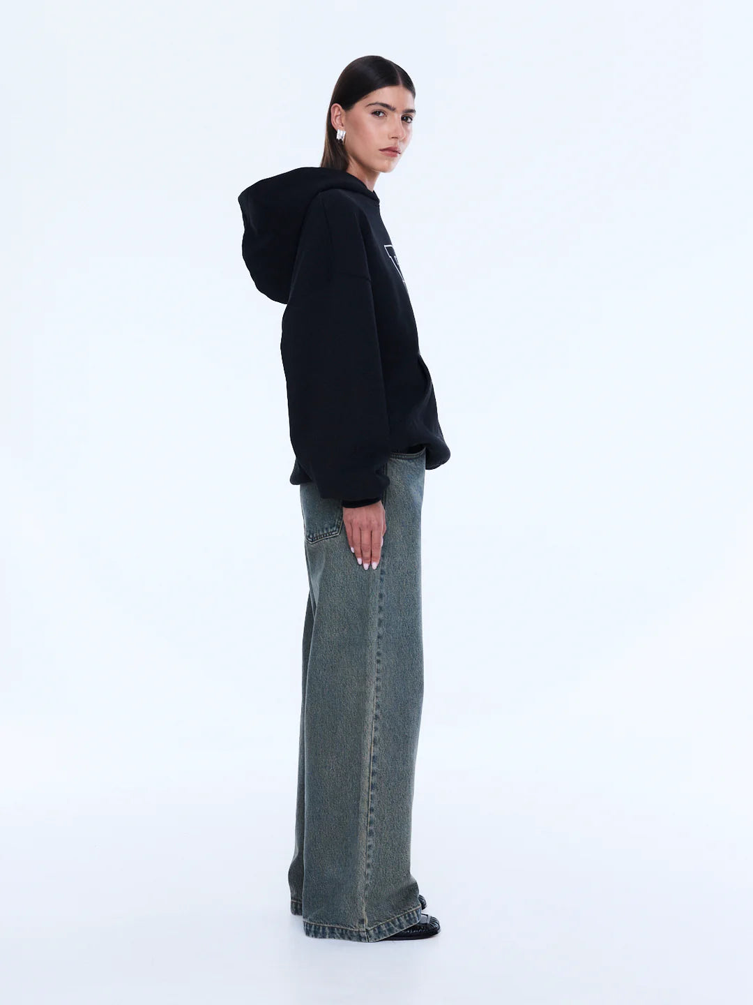 Ena Pelly Cassie Oversized Hoodie | Black