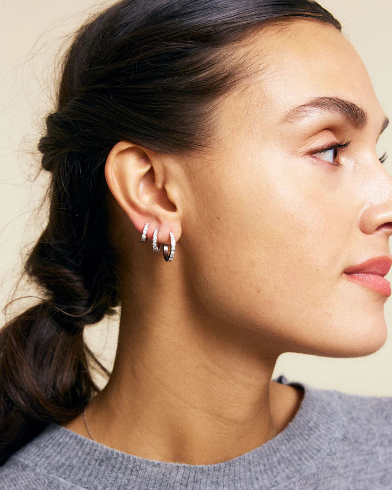Edblad Glow Hoop Earrings | Steel