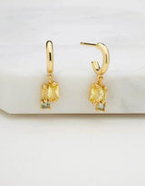 Zafino Elenore Earrings | Gold Olive
