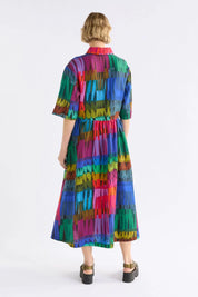 Elk Llinen Dress | Lind Dark Print