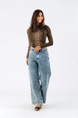 Lollys Laundry Ellen Blouse | Leopard Print