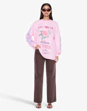 Ena Pelly Hailey Long Sleeve Cuffed Tee | Blush Pink