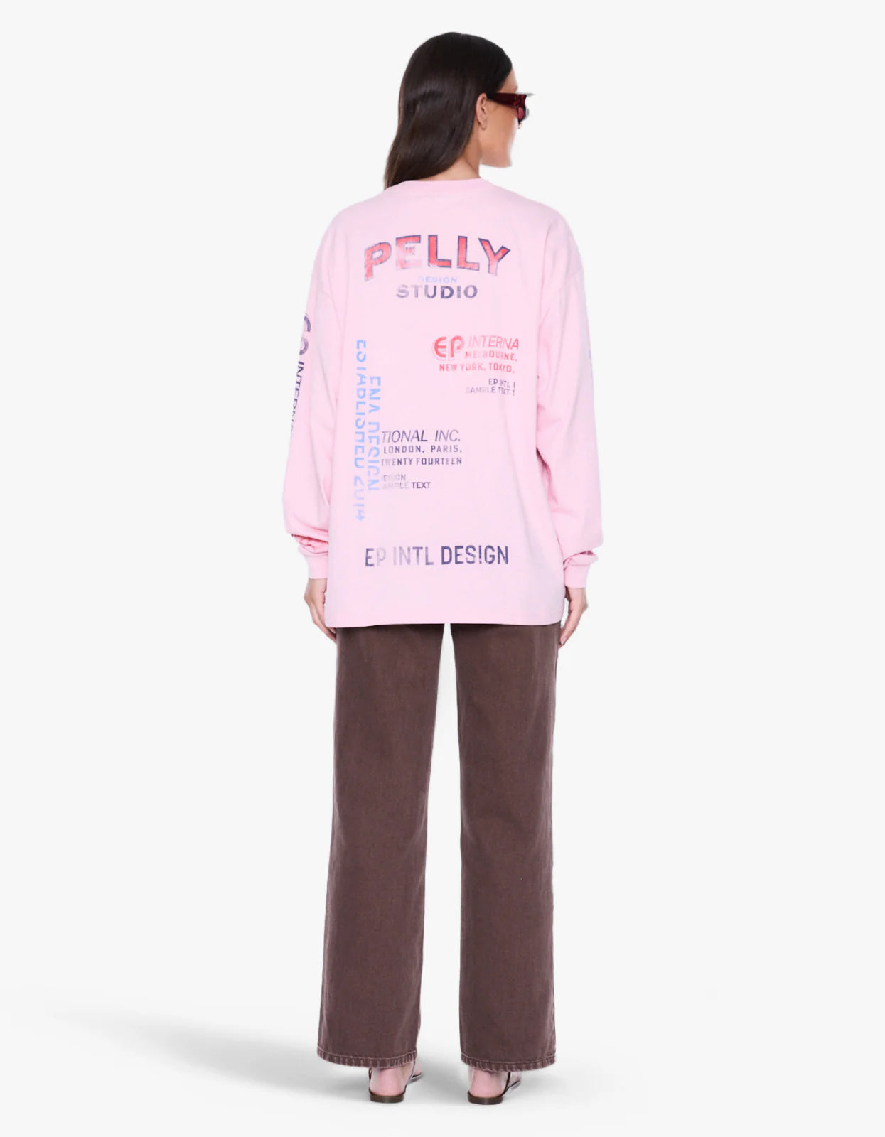 Ena Pelly Hailey Long Sleeve Cuffed Tee | Blush Pink
