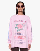 Ena Pelly Hailey Long Sleeve Cuffed Tee | Blush Pink