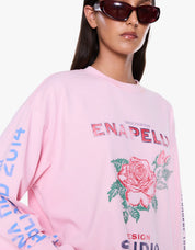 Ena Pelly Hailey Long Sleeve Cuffed Tee | Blush Pink