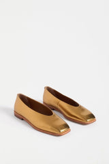 Elk Feldde Flat Shoe | Gold