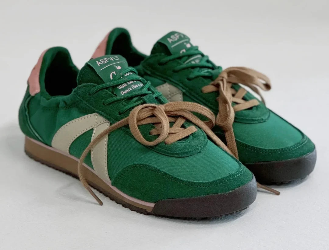 ASFVLT Grace Sneaker | DK Green Pink