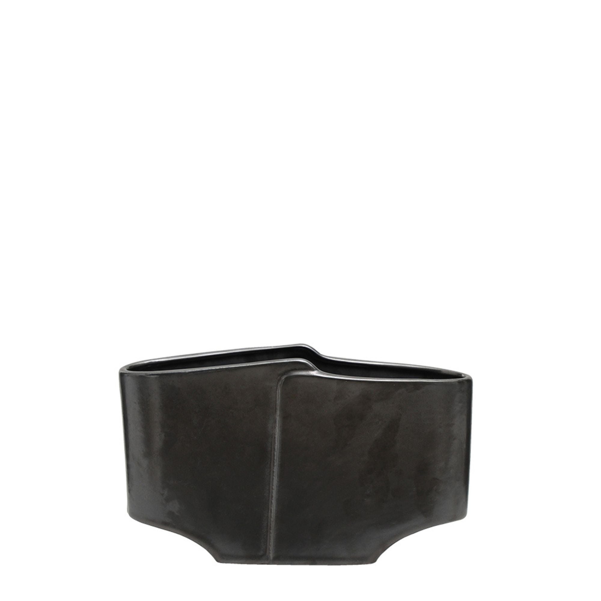 Le Monde Double Vase Small | Black