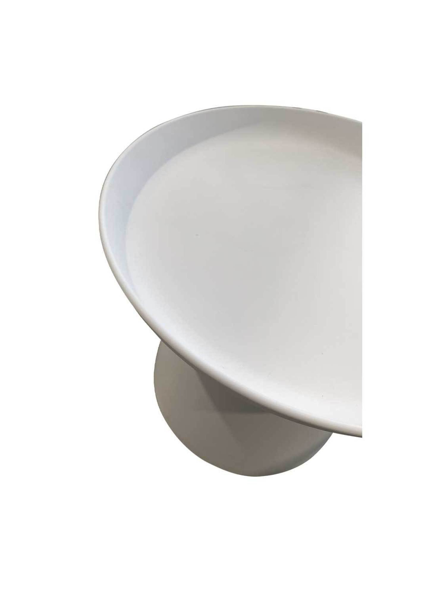 LE MONDE Low Romi Side Table White