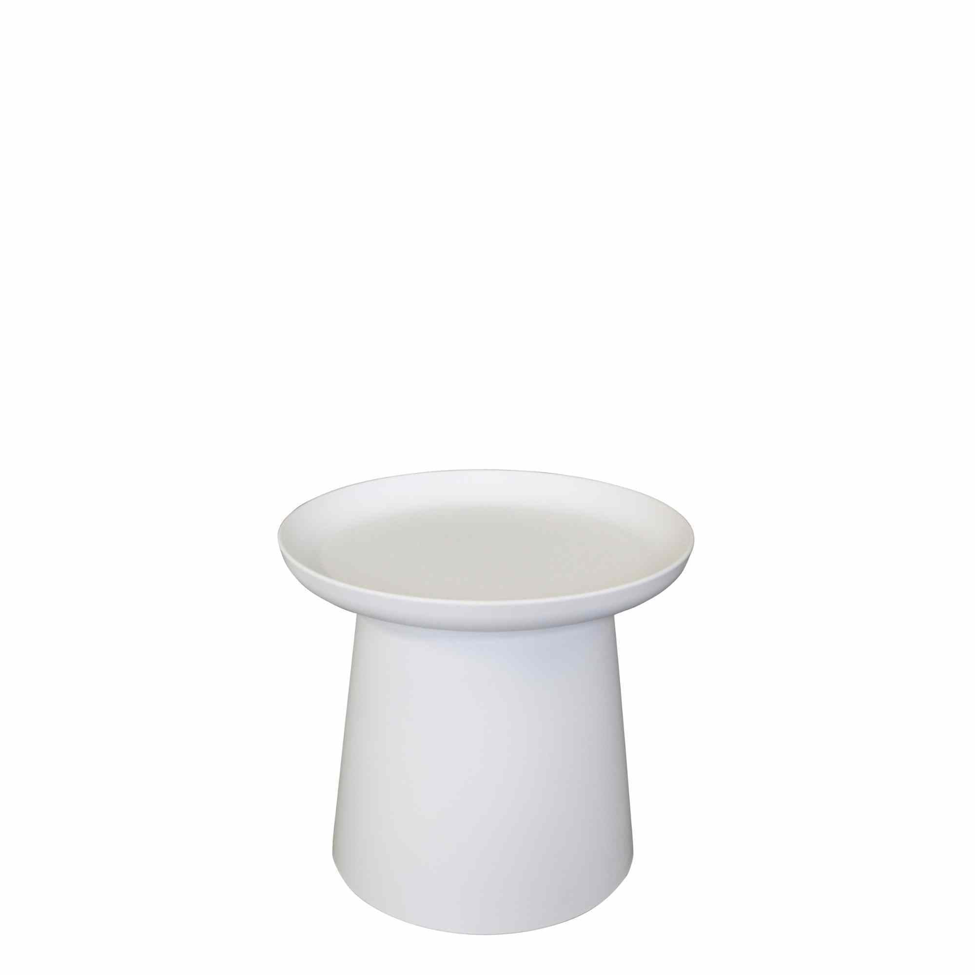 LE MONDE Low Romi Side Table White