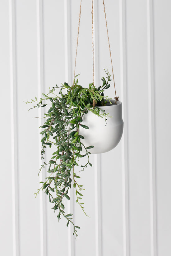 Porcelain Hanging Pot |  White