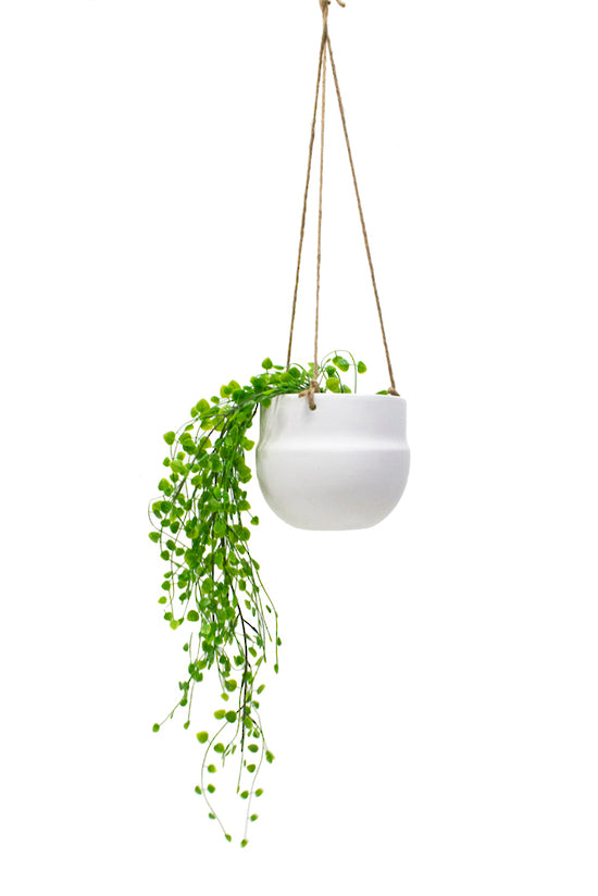 Porcelain Hanging Pot |  White