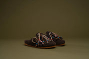 ASFVLT Flair Slide Mule | Choco Fringe